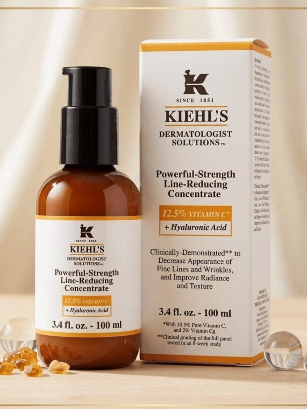 Kiehl's Powerful-Strength Line-Reducing Concentrate 100mL 3.4oz New